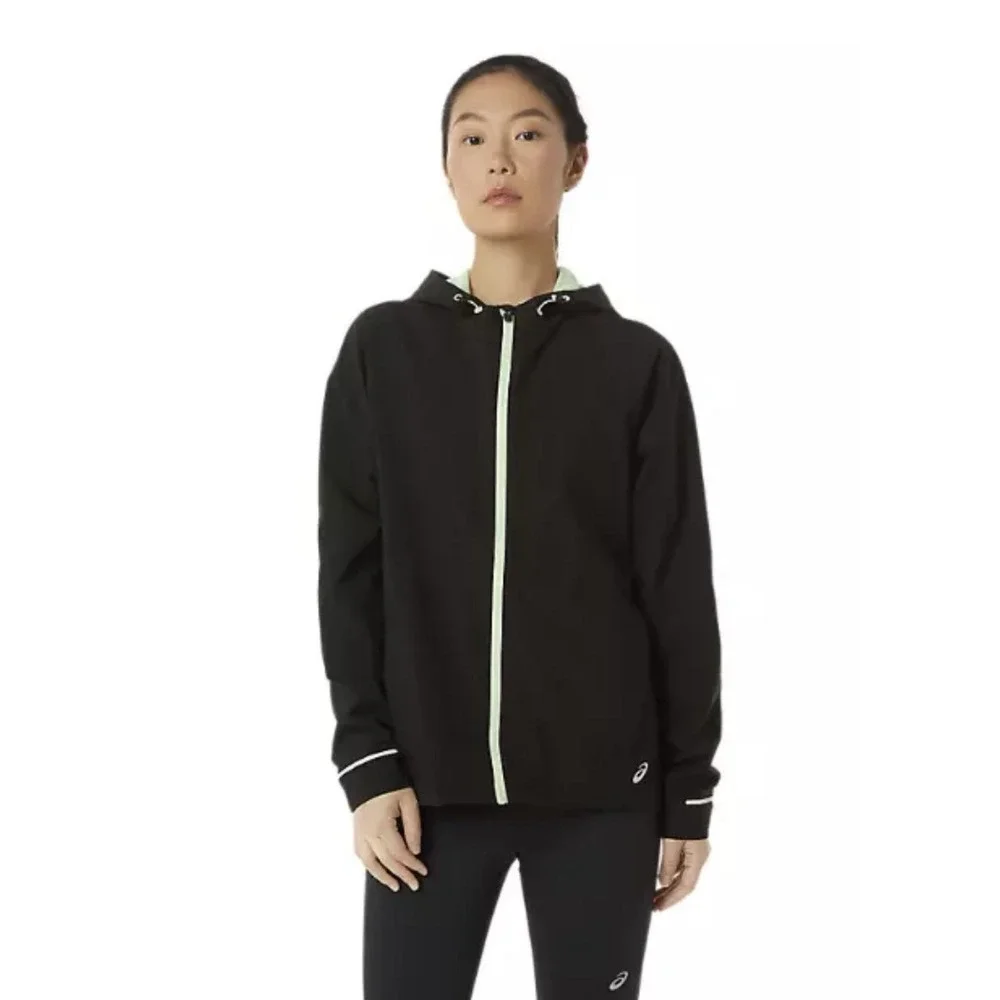 ASICS Women's M Waterproof Jacket in Performance Black/Whisper Green - $110‎